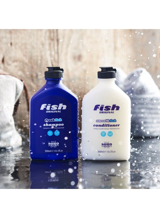 FISH Original Freshfish Shampoo & Smoothfish Conditioner 300ML + 300ML - Image 2